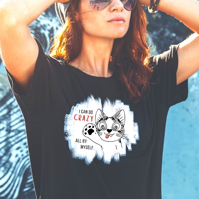 Verrücktes Katzen-Spaß T-Shirt (Von Creator hochgeladen)