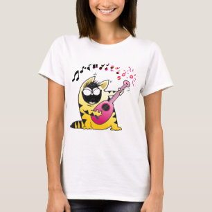 Verrücktes Katzen-T-Shirt T-Shirt