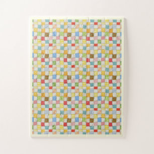 VERrücktes PATCHWORK 28x35 cm Große Teile Puzzle /