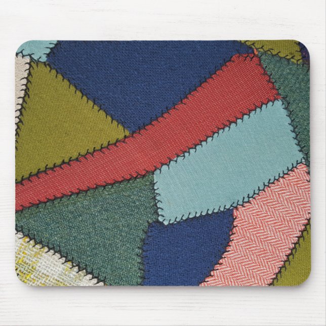 verrücktes Quiltmuster Mousepad (Vorne)