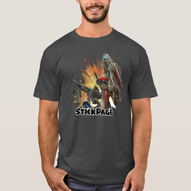Verrücktes Rambo Stock-T-Shirt T-Shirt (Vorderseite)