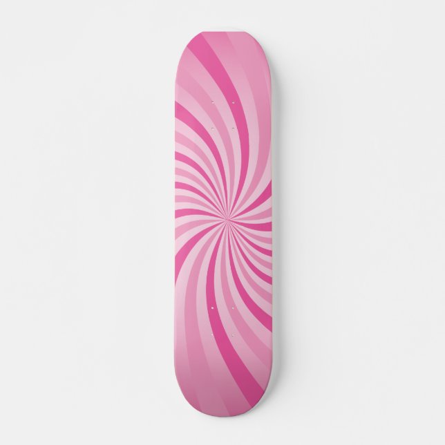 Verrücktes rosa Skate-Brett Skateboard (Vorne)