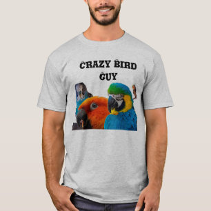Verrücktes Vogel-Typ-T-Shirt T-Shirt