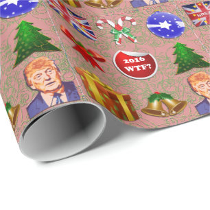 Verrücktes Weihnachten 2016 Geschenkpapier