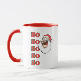Verrücktes Weihnachtsmann-Lachen Tasse