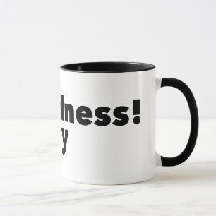 Verrücktheit! Poesie-Tasse Tasse