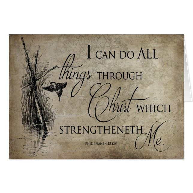 VERS D'ÉCRITURE SAINTE : 4h13 KJV de Philippiens - (Devant horizontal)