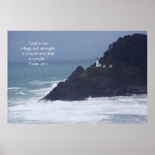 Vers des Leuchtturm-Druck-w/Scripture Poster