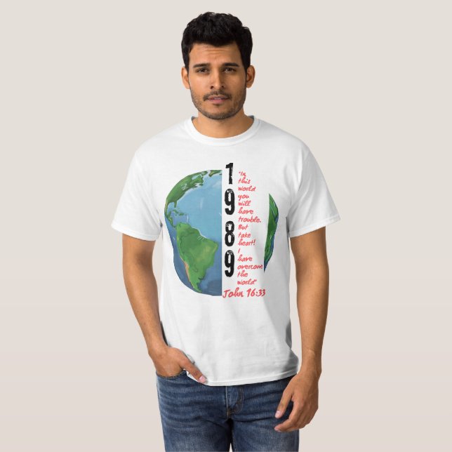 Vers John 16:33 T-Shirt (Vorne ganz)