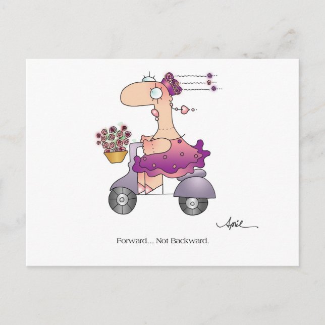 VERS L'AVANT! Carte postale par April McCallum (Devant)