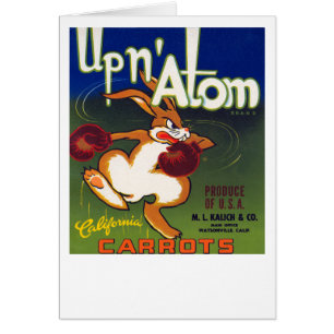 Vers le haut des carottes de la Californie d'atome