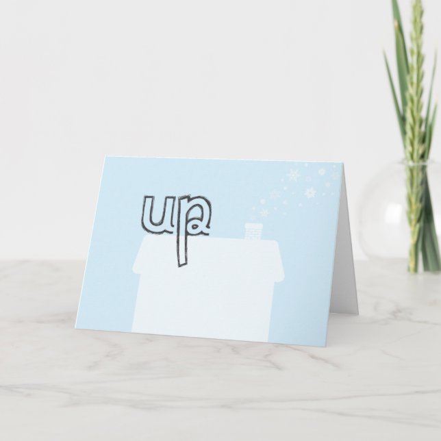 Vers le haut dessus d'un puzzle de carte de Noël (Devant)