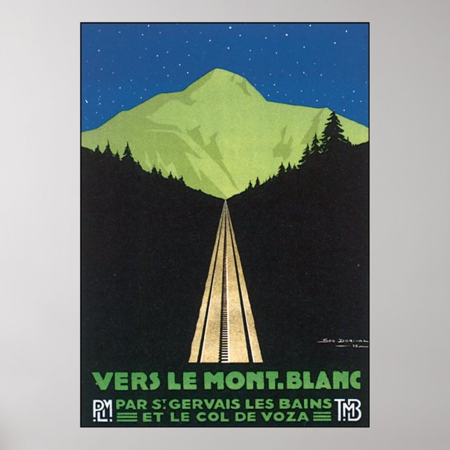 Vers Le Mont. Blanc Poster (Vorne)