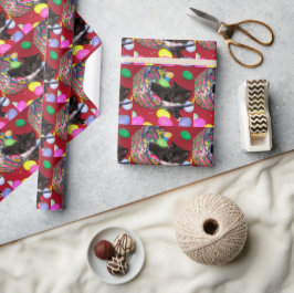 Versace of Cat Oaster wünscht, Papier zu umhüllen Geschenkpapier