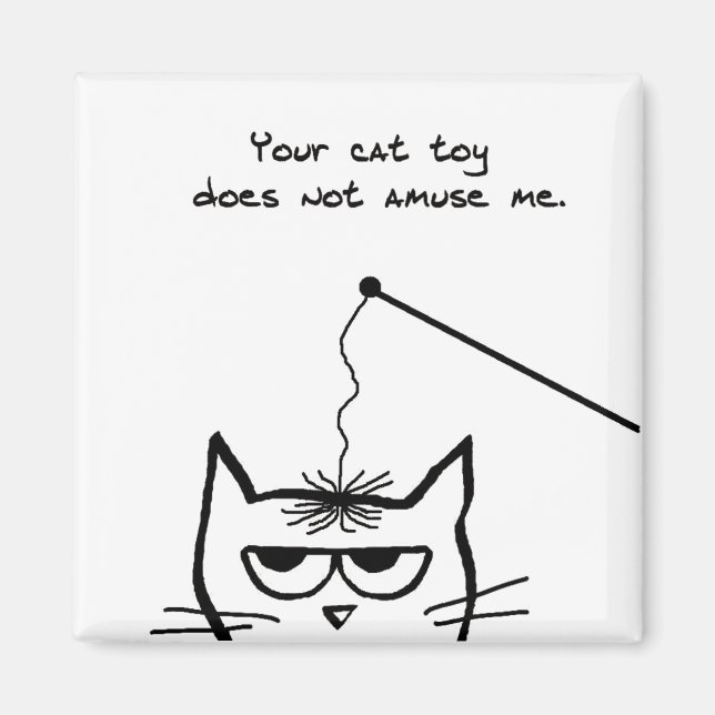 Versagt Katzenspielzeug - Funny Cat Magnet (Vorne)