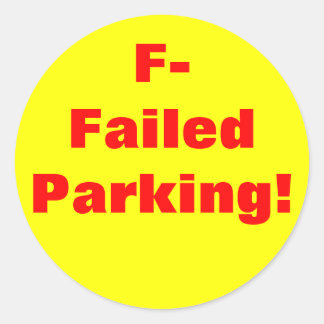 Versagt Parken! Aufkleber