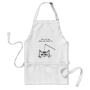 Versagte Katzenspielwaren - lustige Katzen-Schürze Schürze
