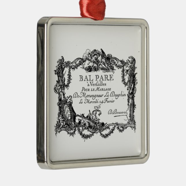 Versailles – baroque – deco noble Wedding marriage Ornament Aus Metall (Rechts)