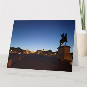 Versailles bei Sonnenuntergang geklappte Grußkarte Karte