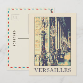 Versailles château Illustration Frankreich Postcar Postkarte