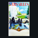 Versailles, France, Vintage Travel Poster<br><div class="desc">A reproduction print of an 1930s advertising Art Deco poster promoting tourism to Versailles, France, by SNCF (French National Railways). Grand image of a fountain featuring horses with statues in the park and palace in the background. Digitally refurbished to brigthen up the image, bring out the original colors, even better...</div>