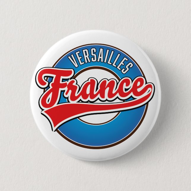 Versailles Frankreich Logo Button (Vorderseite)