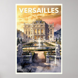 Versailles Frankreich Vintage Reise Poster
