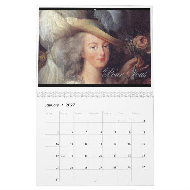 Versailles Kalender (Jan 2027)