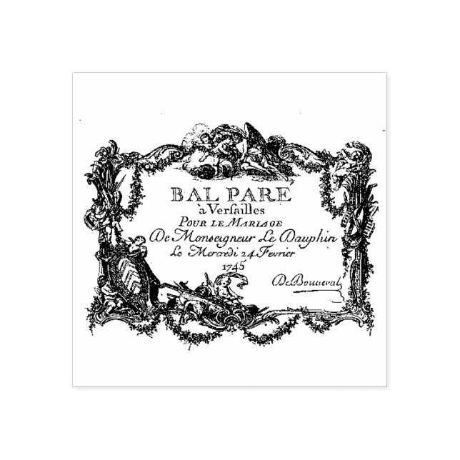 Versailles – Mariage – Hochzeit – Wedding Gummistempel (Prägung)