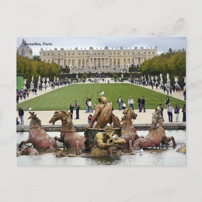 Versailles, Paris. Postkarte (Vorderseite)