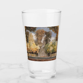 Versailles Park im Herbst (von Konstantin Somov) Glas