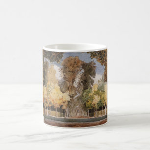 Versailles Park im Herbst (von Konstantin Somov) Kaffeetasse