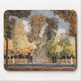 Versailles Park im Herbst (von Konstantin Somov) Mousepad
