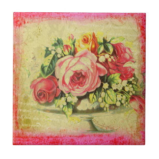 Versailles-Rosen-Collagen-kundenspezifische Fliese