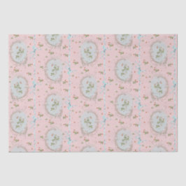 Versailles Strawberrys & Ribbons Pink Seidenpapier