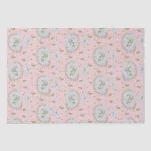 Versailles Strawberrys & Ribbons Pink Seidenpapier