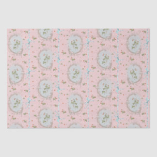 Versailles Strawberrys & Ribbons Pink Seidenpapier