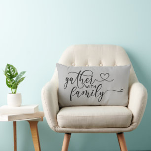 Versammeln Sie sich mit Family Farmhouse Lendenkissen