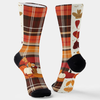 Versammeln Sie sich um das Plaid Socken