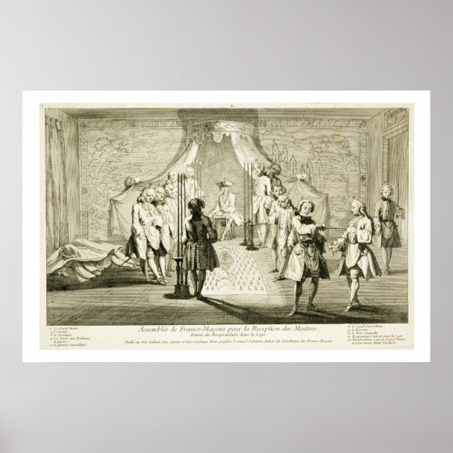 Versammlung der Freien Masons für die Einleitung e Poster (Vorne)