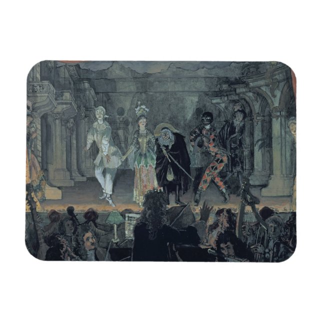 Versammlung der Freien Masons vor der Einleitung e Magnet (Horizontal)