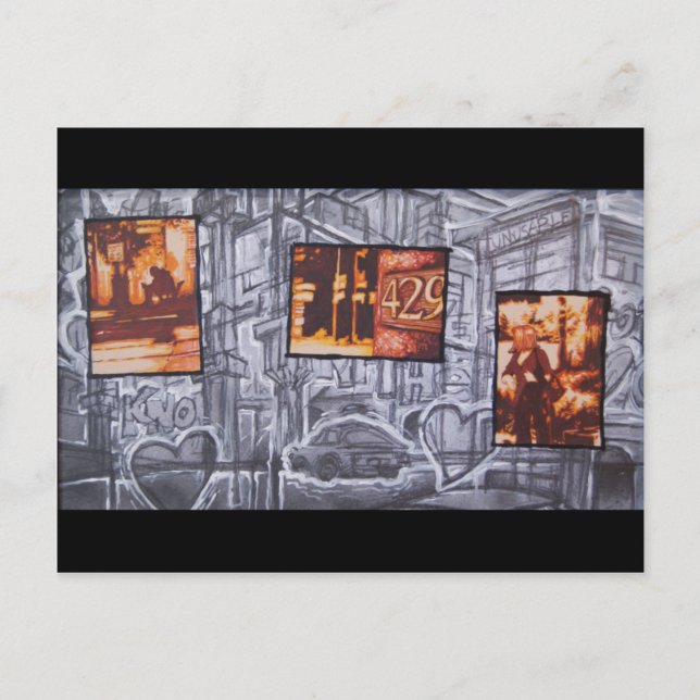 Versand auf der Postkarte der Dritten Straße (Vorderseite)