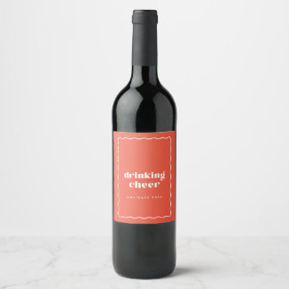 Versand des Cheer Wine Label Weinetikett