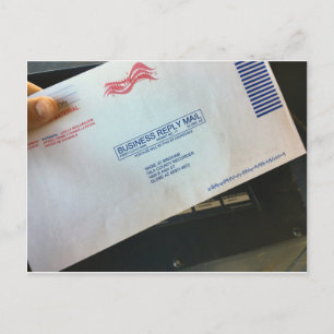 Versandanweisung Postkarte