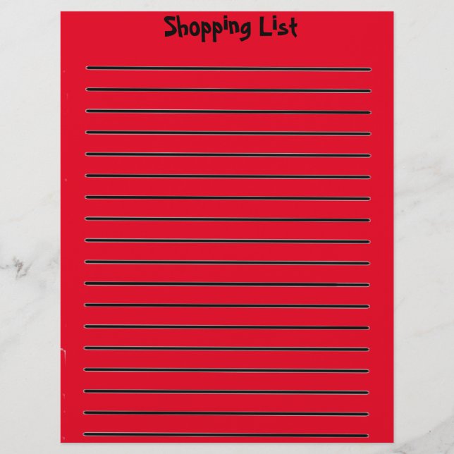 Versandliste Rot Briefbogen (Vorderseite)