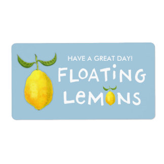 Versandmarke für schwimmende Lemonen