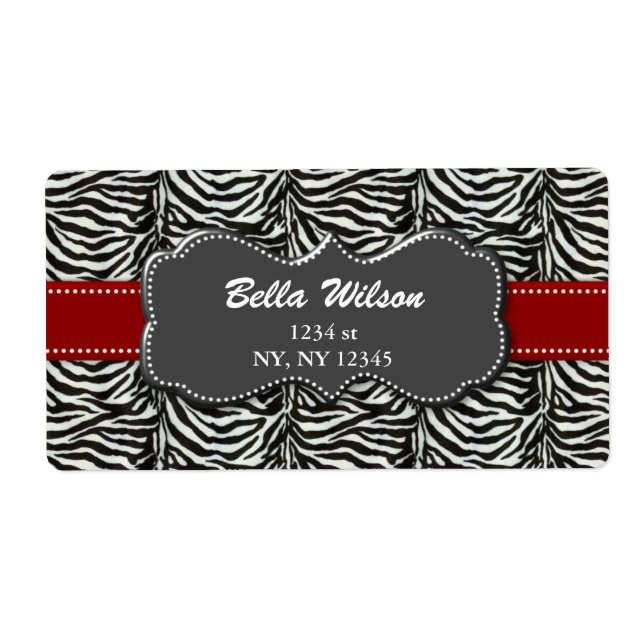 Versandmarke mit Trendadresse (Vorne)