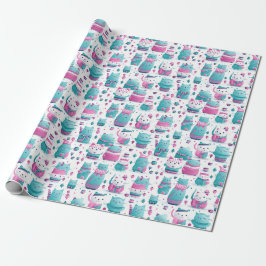 Versandpapier - Transgender-Pride-Katzen 1 Geschenkpapier