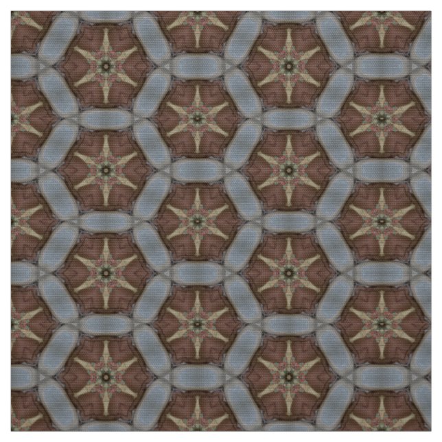 Versatile Aquamarin & Earthy Brown Upholsterie Fab Stoff (Muster)