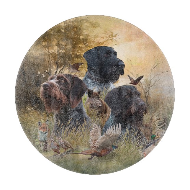 Versatile Jagdhunde Schneidebrett (Vorderseite)